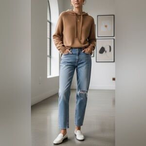 Bundle $$390 Luxury Garnet Hill Cashmere Sweater XS/S)Moussy vintage jeans (26)